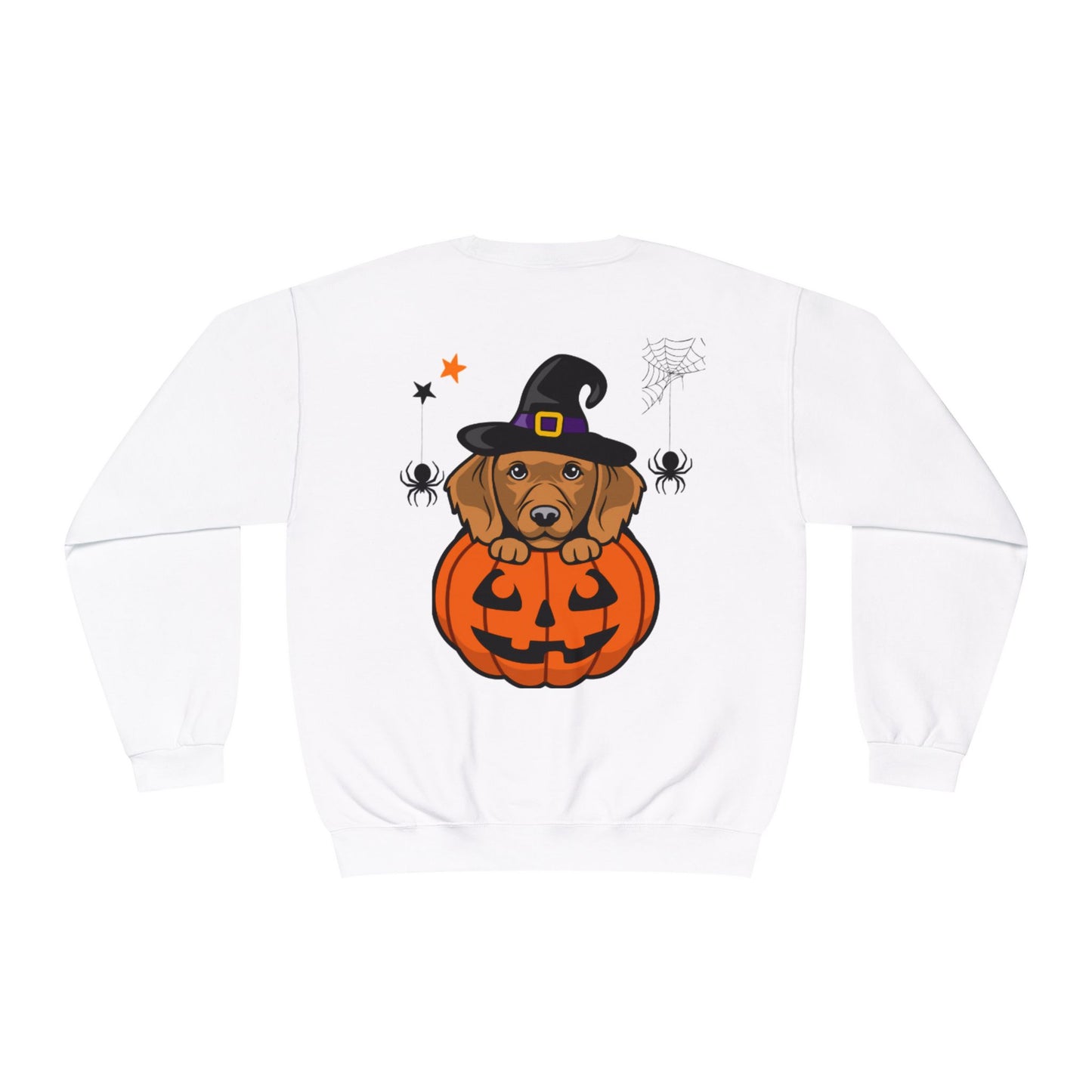 Halloween Puppy Sweatshirt - Cute Halloween Sweater, Pumpkin Sweater